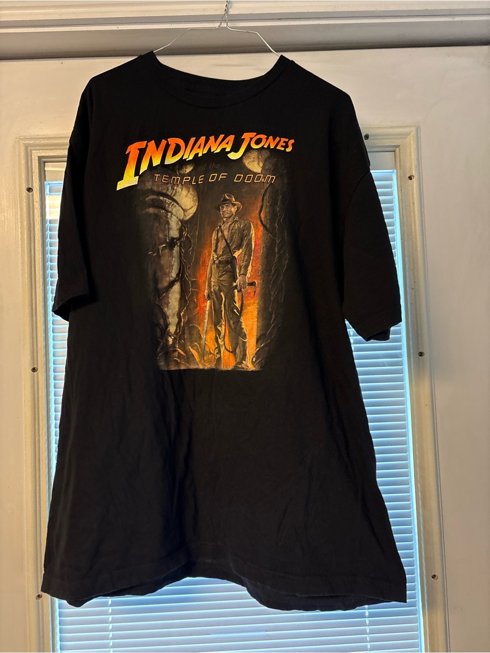 Indiana Jones Temple of Doom Black Graphic Tee